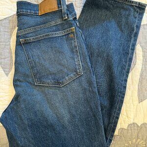 Madewell Perfect Vintage High Rise Straight in Mayfield Wash Size 28